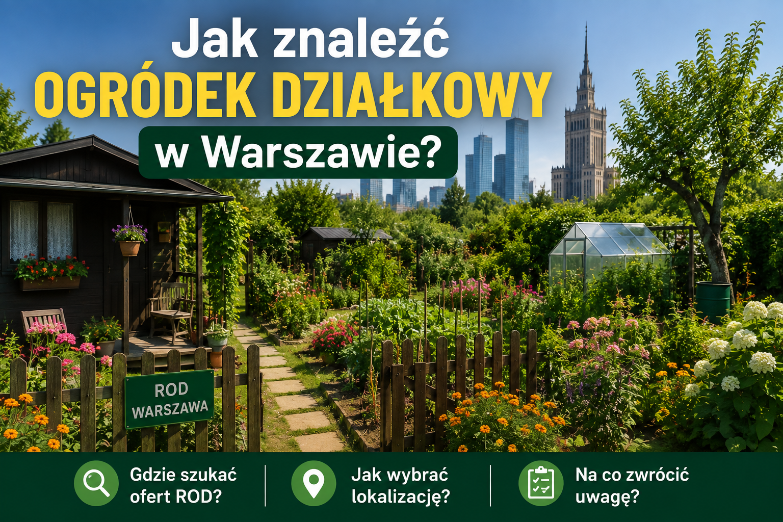 Jak znaleźć ogródek działkowy w Warszawie?