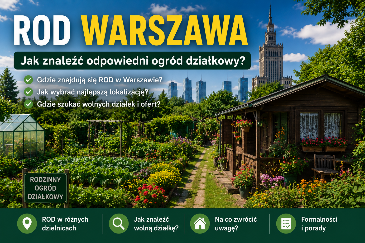 ROD w Warszawie – jak znaleźć odpowiedni ogród działkowy?
