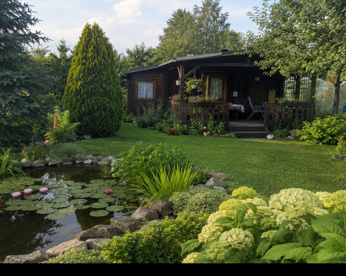 Działka ROD Konstancin-Jeziorna 550 m² z oczkiem wodnym