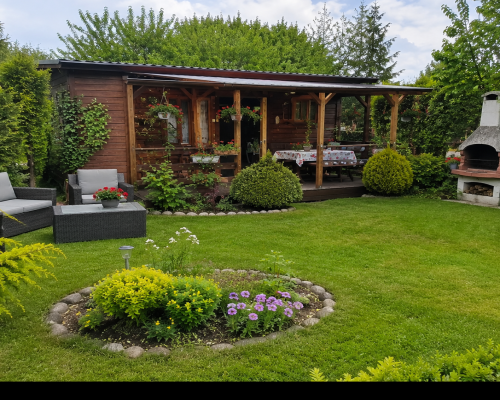 Działka ROD Śródmieście 320 m² z elegancką altaną i grillem